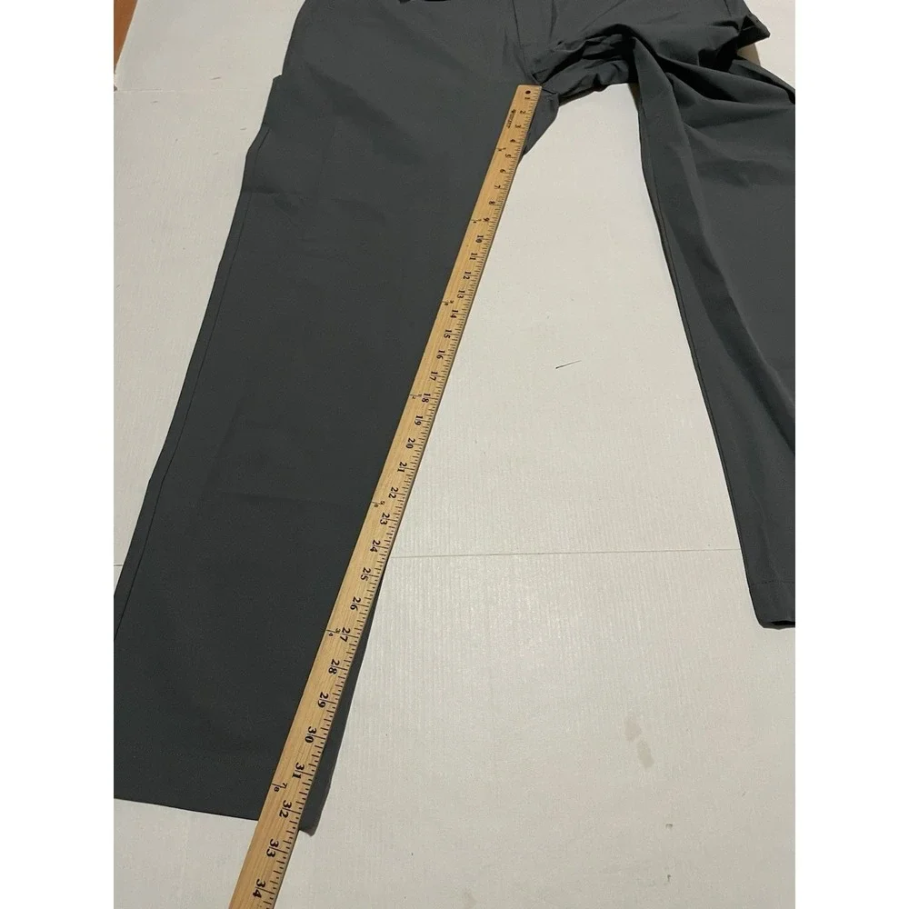 J.Crew Flex Tech Pants Mens 40 X 32 Slim Straight Fit Gray Moisture Wicking NEW